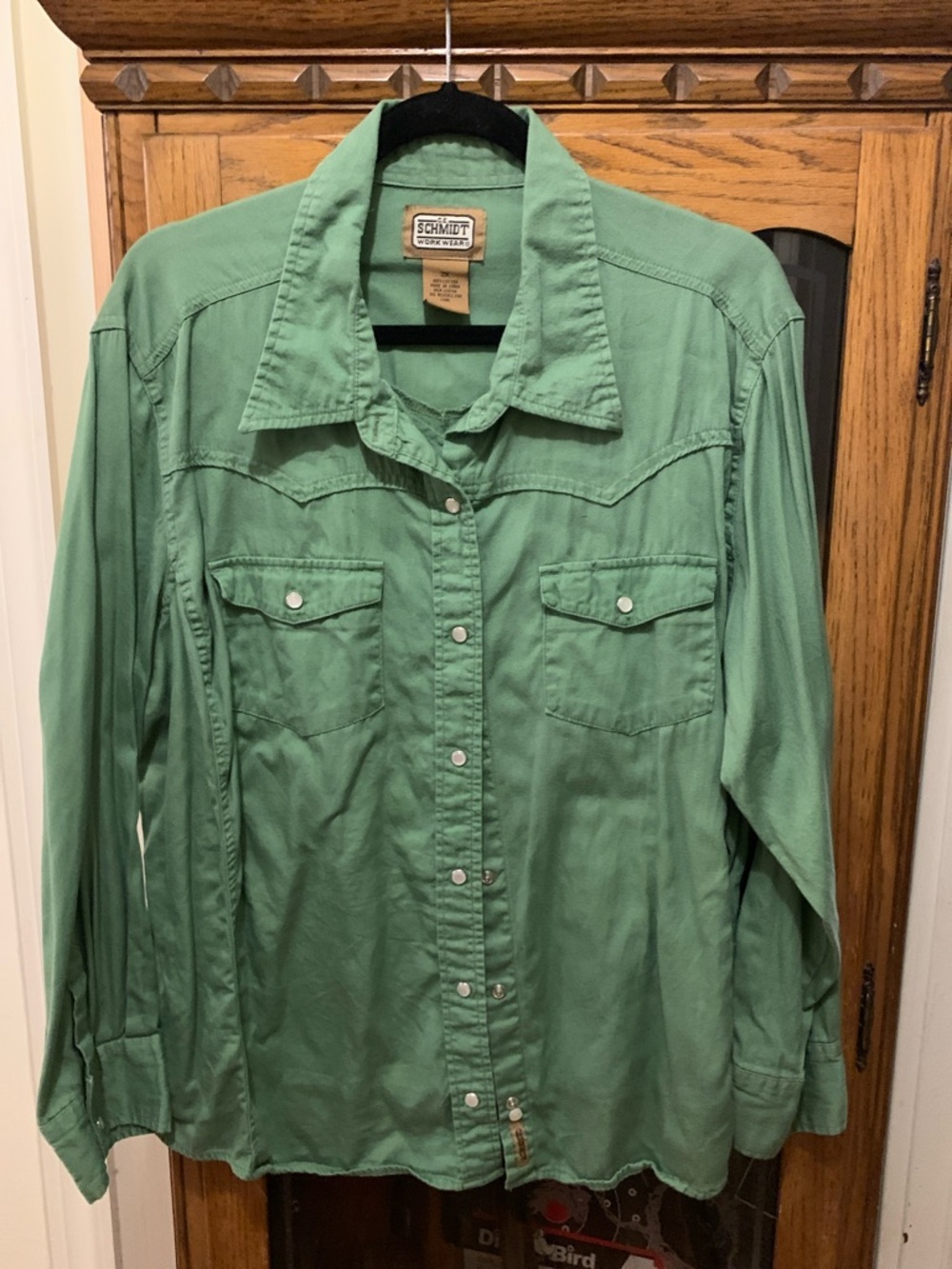 Schmidt Women's Sage Green Button-Down Western Shirt